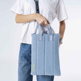 Denim Affair Portrait Laptop Sleeve in Ice Blue