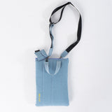 Denim Affair Portrait Laptop Sleeve in Ice Blue
