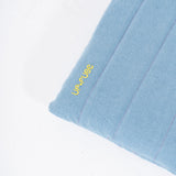 Denim Affair Portrait Laptop Sleeve in Ice Blue