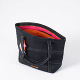 Denim Affair Tote Bag in Black