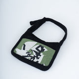 Fur Tote Bag in White Confetti