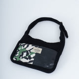 Fur Tote Bag in White Confetti