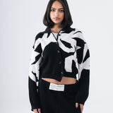 White Confetti Knit Set