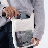 Fur Cross Bag in Brown Haze