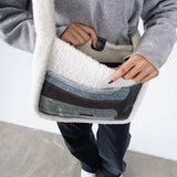 Fur Tote Bag in Brown Haze