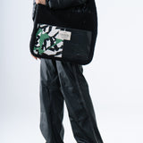 Fur Tote Bag in White Confetti