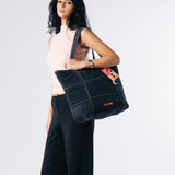 Denim Affair Tote Bag in Black