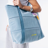 Denim Affair Tote Bag in Ice Blue