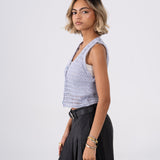 Nina vest in Lavender