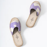Open Toe Espadrille - Lavender