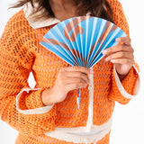 Mini Folding Fan - Blue