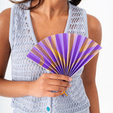Mini Folding Fan - Purple