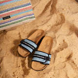 Raffia Footprint - Light Blue