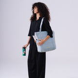 Denim Affair Tote Bag in Ice Blue