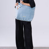 Denim Affair Tote Bag in Ice Blue