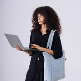 Denim Affair Tote Bag in Ice Blue