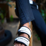 Duo Footprint Slippers - Black