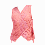 Orange Triangles Puffer Vest