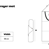 Spring Roll Prayer Mat - White Confetti