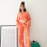 Bow Set - Orange Triangles