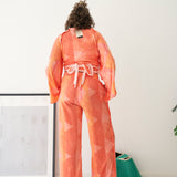 Bow Set - Orange Triangles