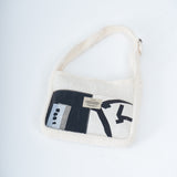 Fur Tote Bag in Beige Monopoly