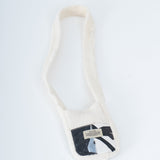 Fur Cross Bag in Beige Monopoly