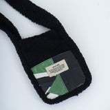 Fur Cross Bag in White Confetti