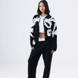 White Confetti Knit Set