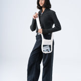 Fur Cross Bag in Beige Monopoly