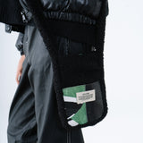 Fur Cross Bag in White Confetti