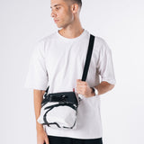 Practical Plastic Lunch bag in White Confetti