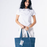 Denim Affair Tote Bag in Blue