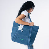 Denim Affair Tote Bag in Blue