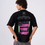 Oversized Crosswords T-Shirt - Black