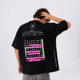 Oversized Crosswords T-Shirt - Black