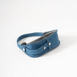 Y2k Shoulder Bag - Black Plastic and Blue Denim