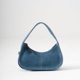 Y2k Shoulder Bag - Blue Denim