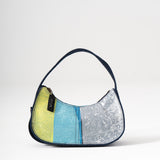 Y2k Shoulder Bag - Blue Blocks
