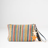 Sol Raffia Clutch - Prism