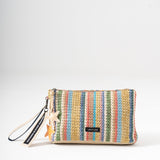Sol Raffia Clutch - Prism
