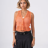 Nina Vest in Saumon