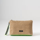 Sol Raffia Clutch - Pistachio