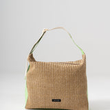 Sol Raffia Hobo Bag - Pistachio