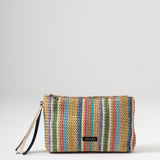 Sol Raffia Clutch - Prism