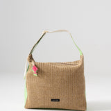Sol Raffia Hobo Bag - Pistachio