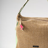 Sol Raffia Hobo Bag - Pistachio