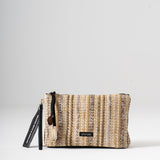 Sol Raffia Clutch - Dune