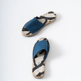 Open Toe Espadrilles - Blue Denim