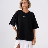 Oversized Crosswords T-Shirt - Black